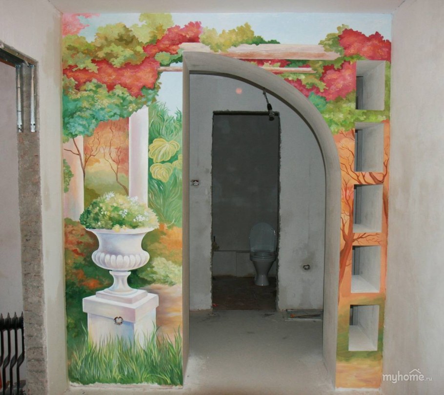 Арка с коридора на кухню