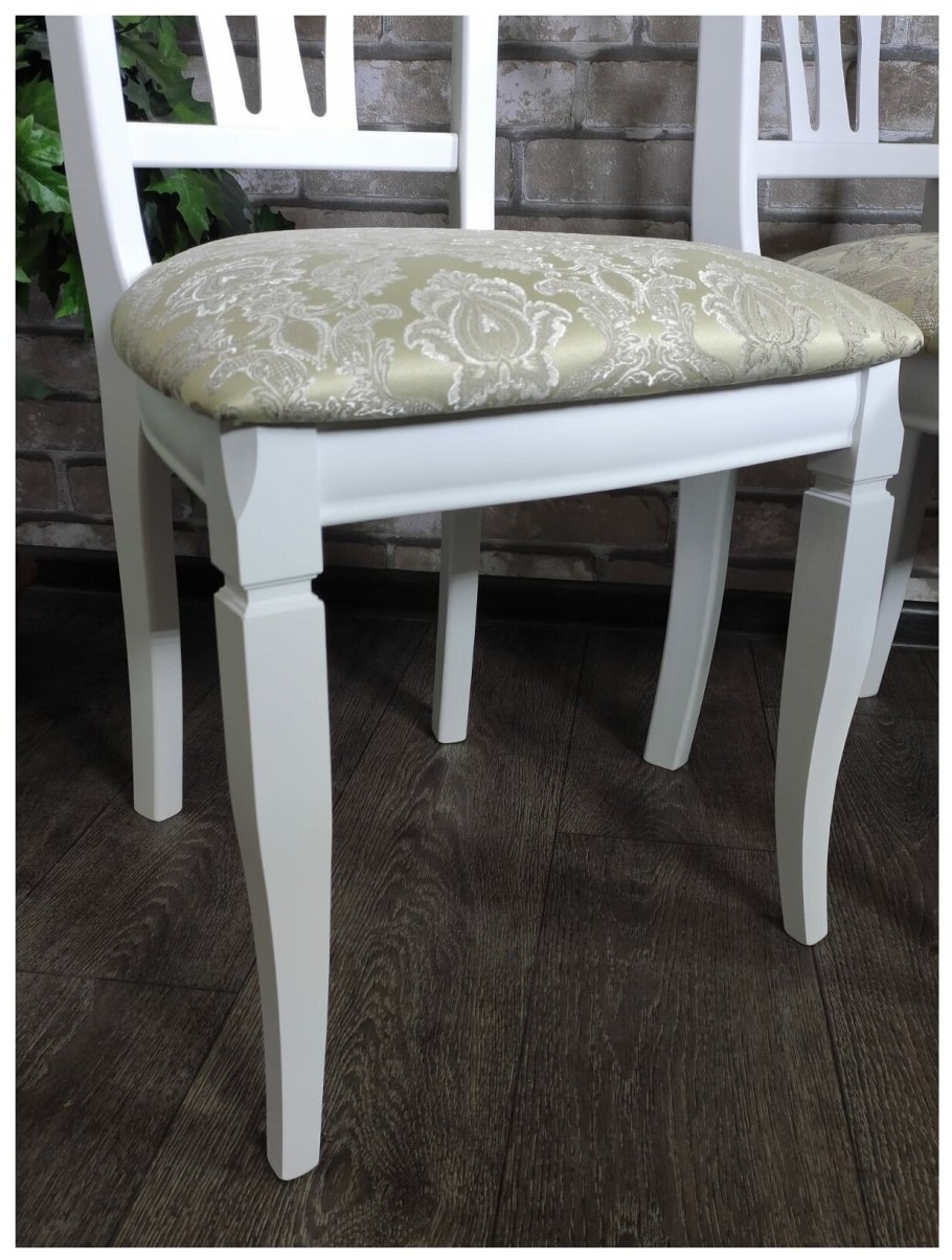 А-2 стул "Кармен-м"массив белый деревянный