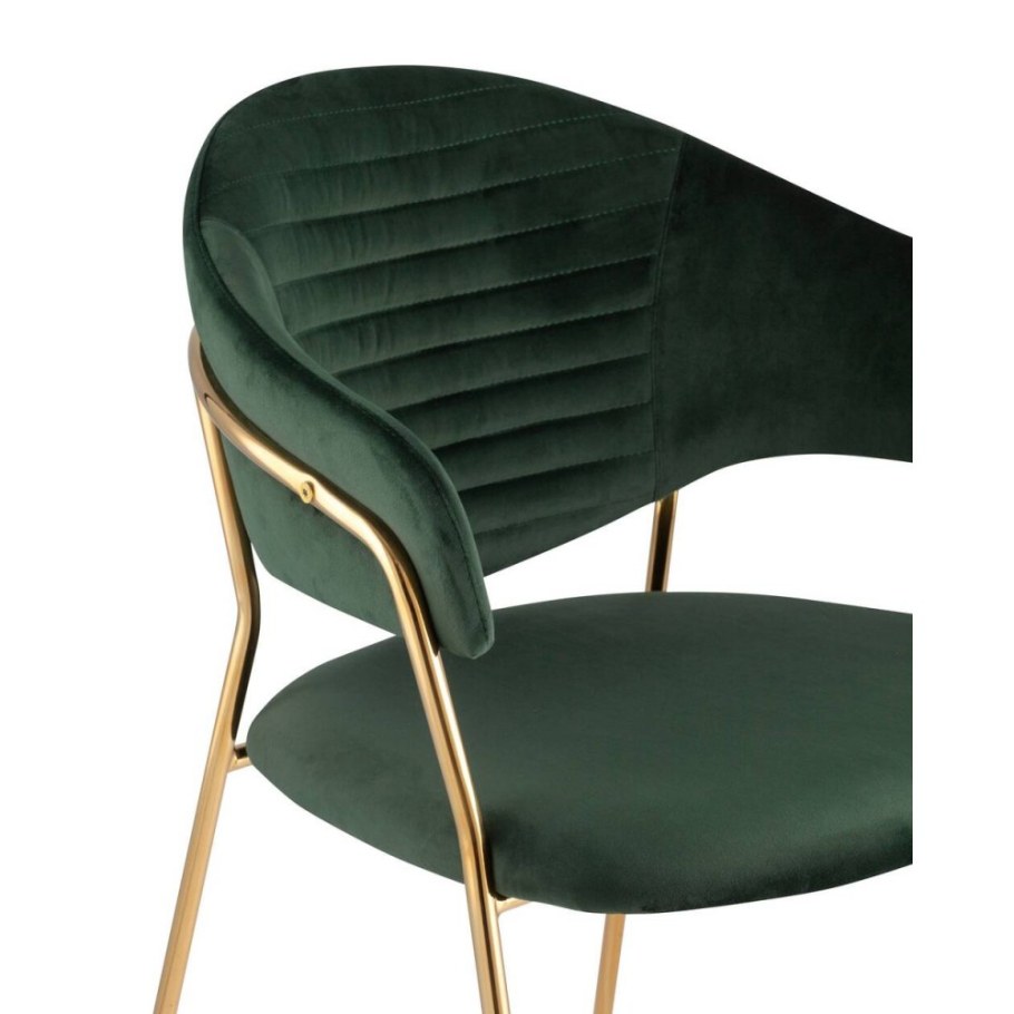 Стул Эвита вельвет зеленый