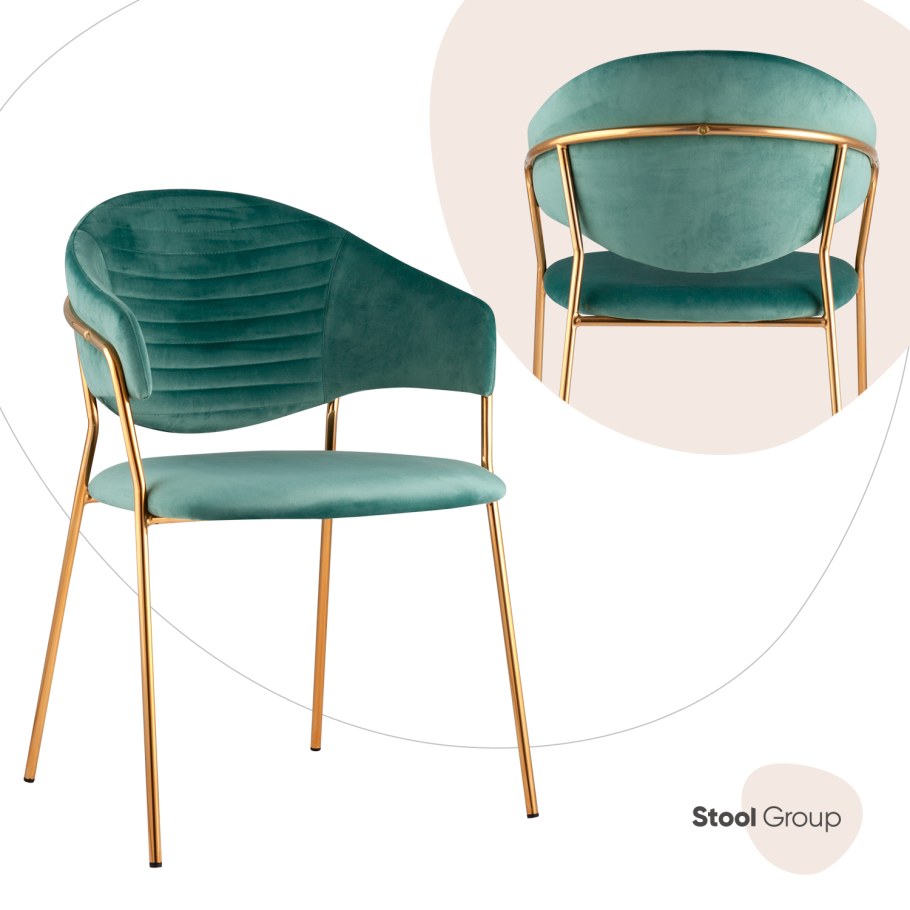 Стул для кухни мягкий со спинкой и подлокотниками