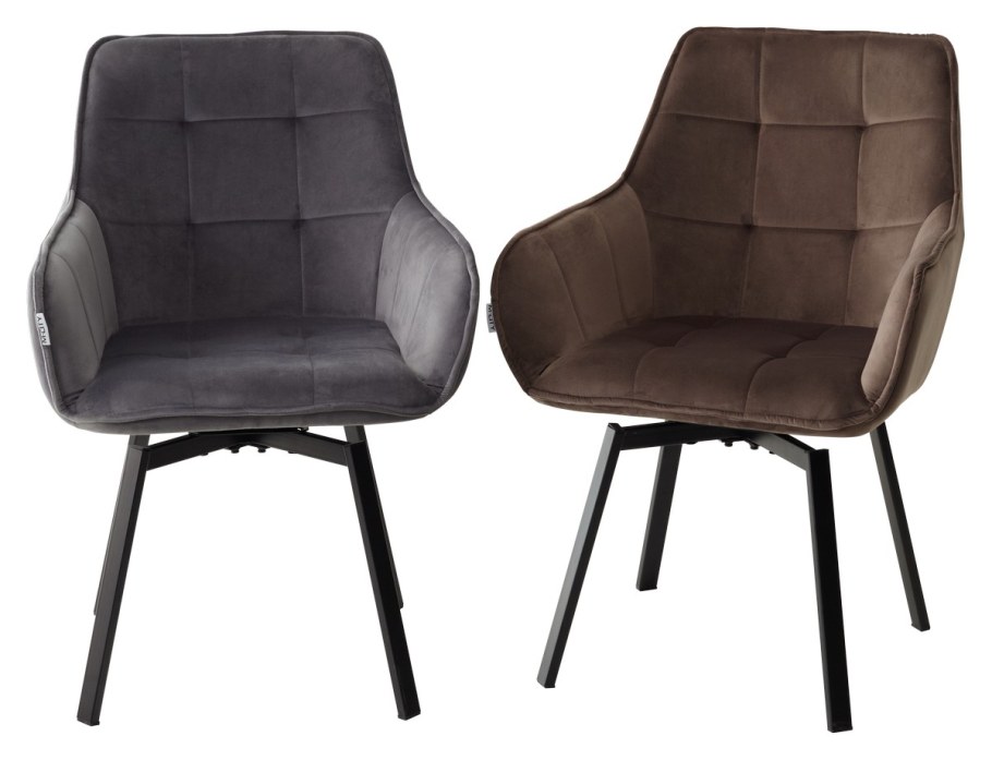 Стул Maverick BLUVEL-14 Grey/ черный каркас, поворот.360 град