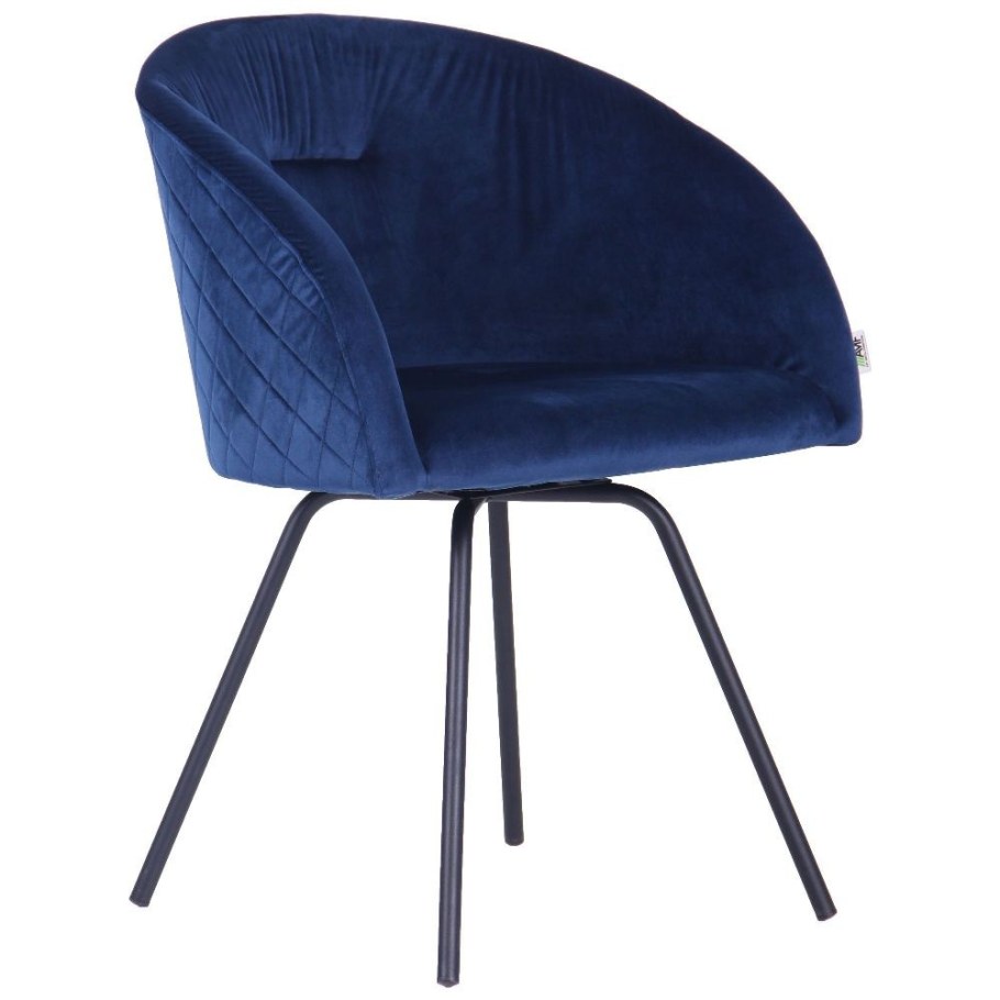 Стул с поворотным механизмом синий