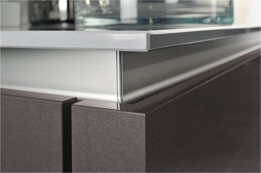 Профиль gola led l-образный под столешницу, l4100, черный, Opes