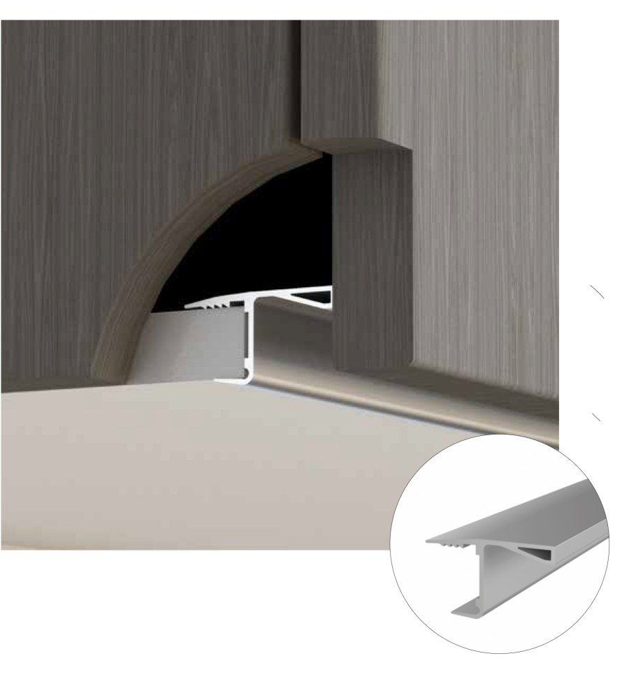 Gola trend профиль г-образный под пропил, для 16мм ДСП, L=4000мм