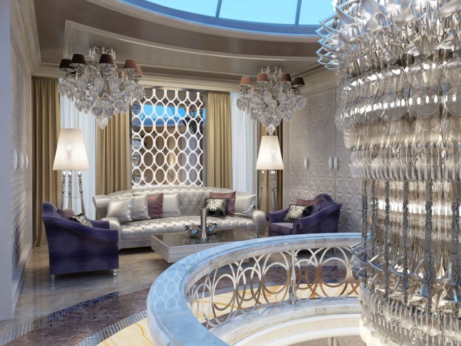 Интерьер коттеджа в стиле арт деко