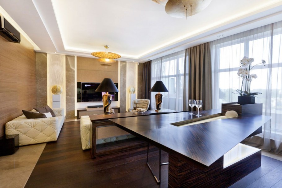 Арт деко лакшери интерьер квартиры