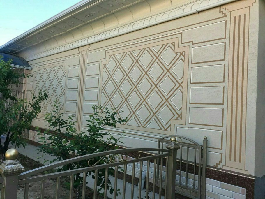 Травертин фасад Узбекистан Андижан