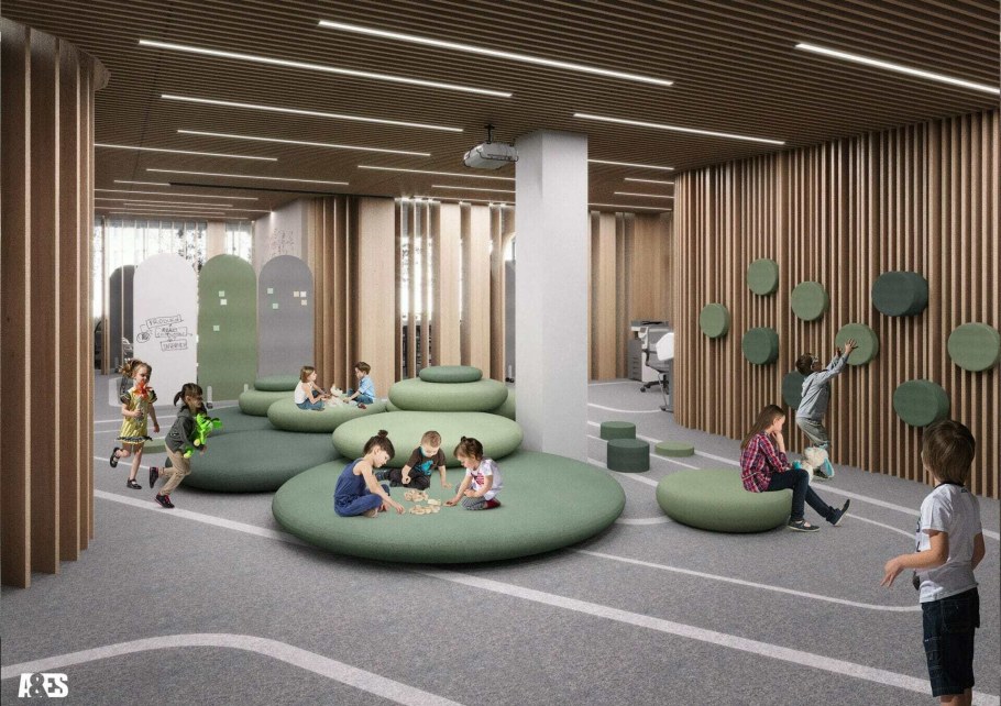 Зона отдыха в школе