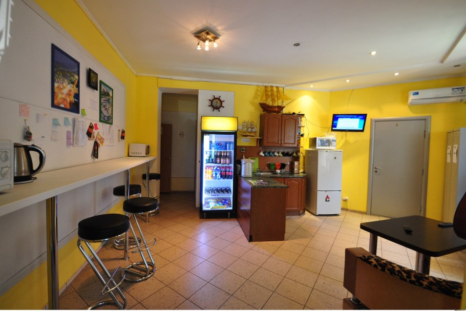 Кухня самообслуживания в хостеле