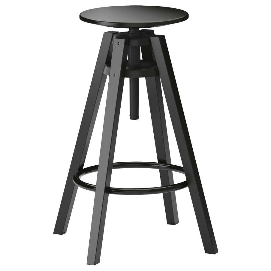 Dalfred ДАЛЬФРЕД табурет барный, черный63-74 см