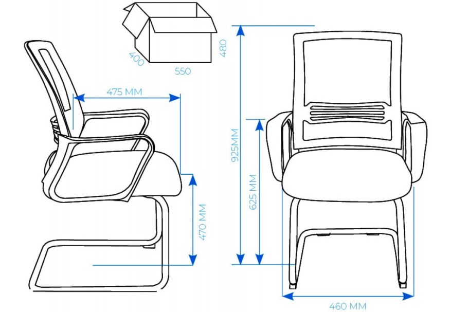 Кресло для посетителей al 776v
