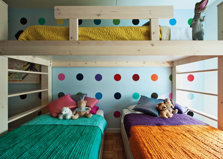 Детская комната для троих разнополых детей