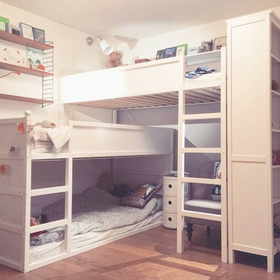 Трехъярусная кровать икеа