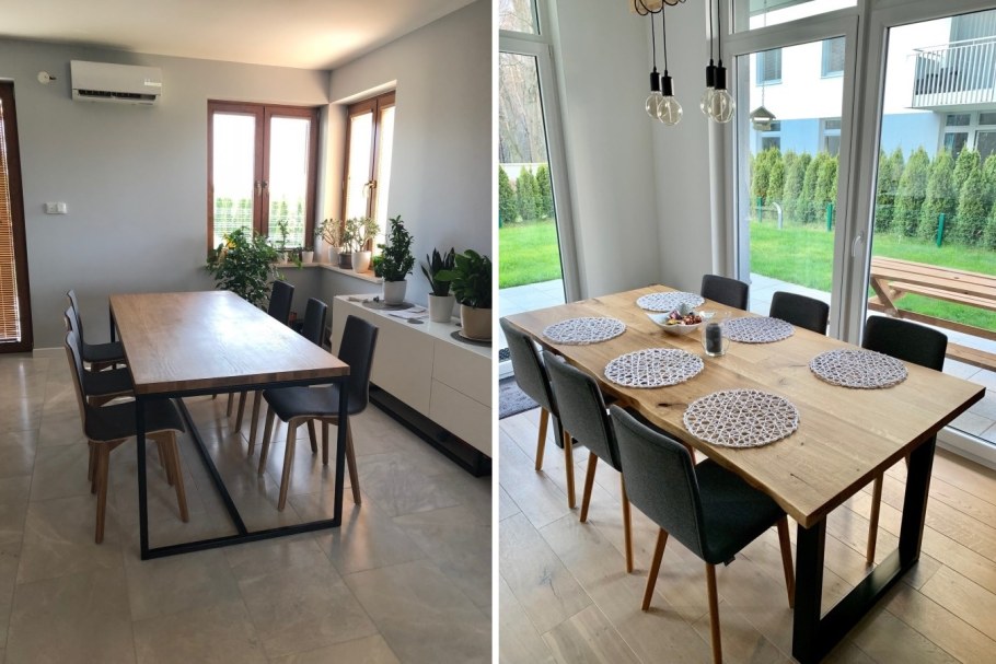 Стол обеденный для столовой акриловый