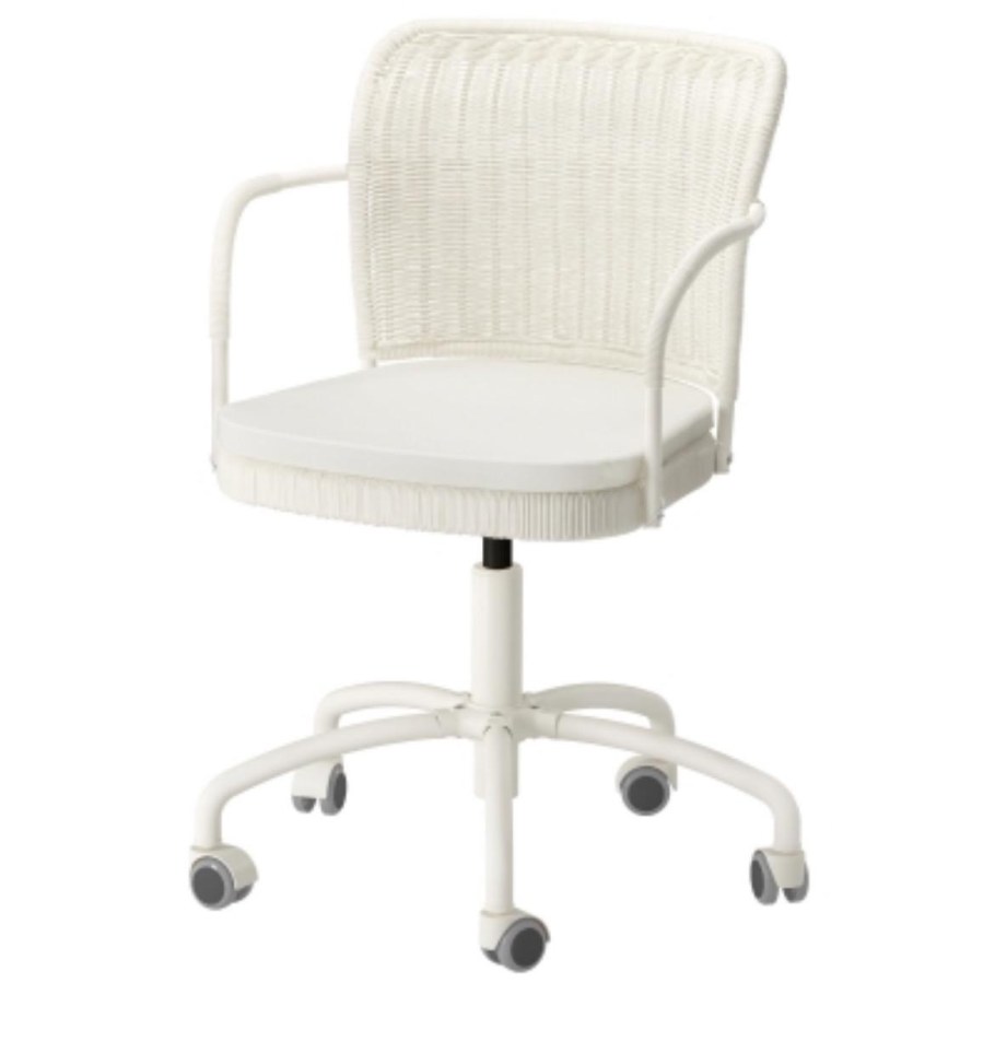 Стул компьютерный икеа белый