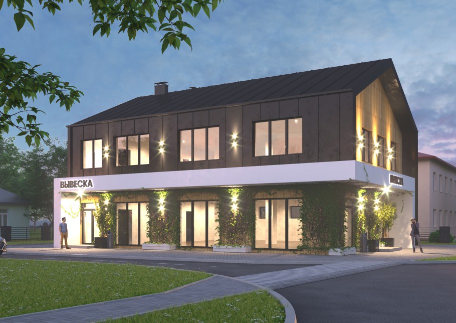 Проект двухэтажного магазина