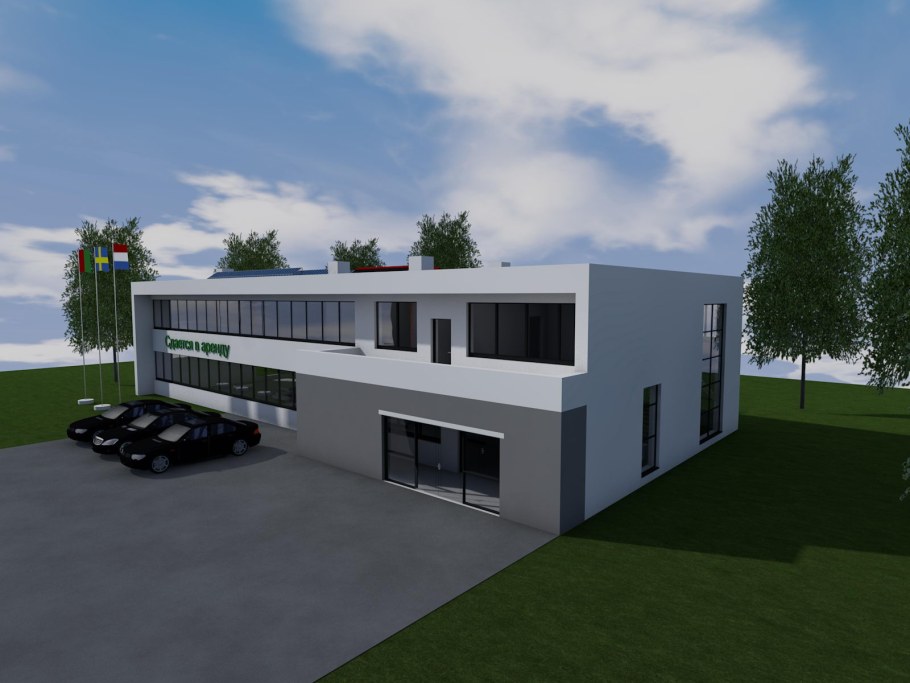 Офисное здание 2 этажа