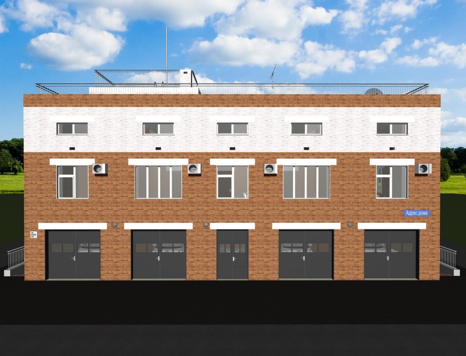 Проект офисного здания 2 этажа