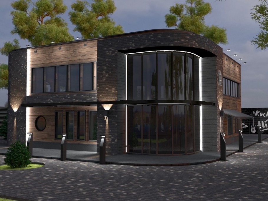 Современные двухэтажные здания