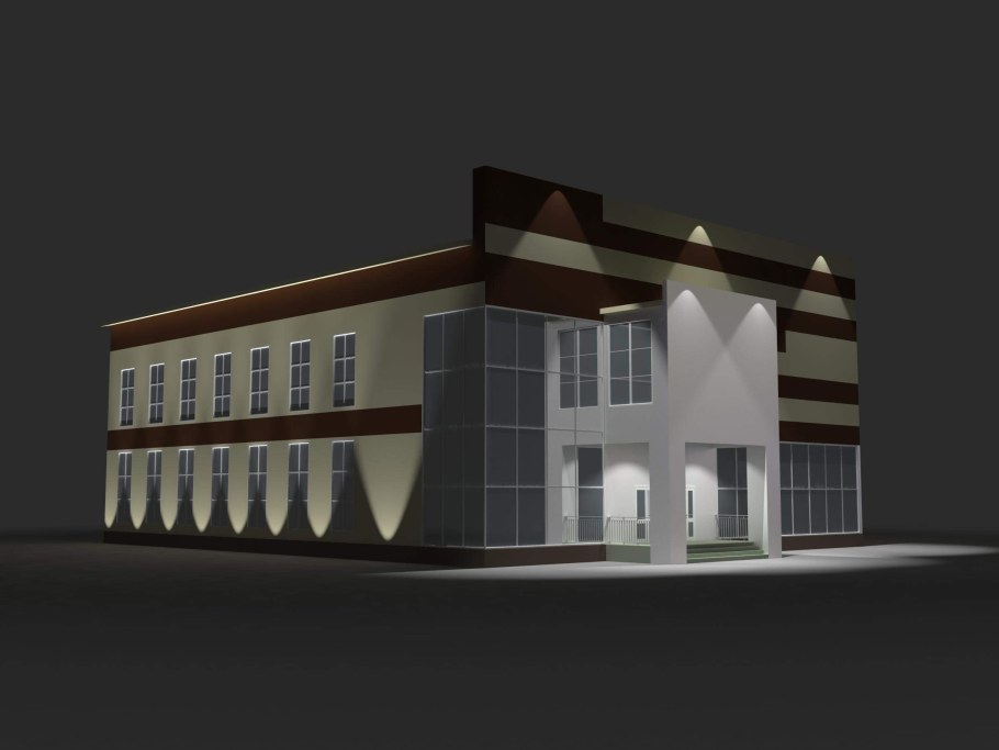 Двухэтажный магазин фасад