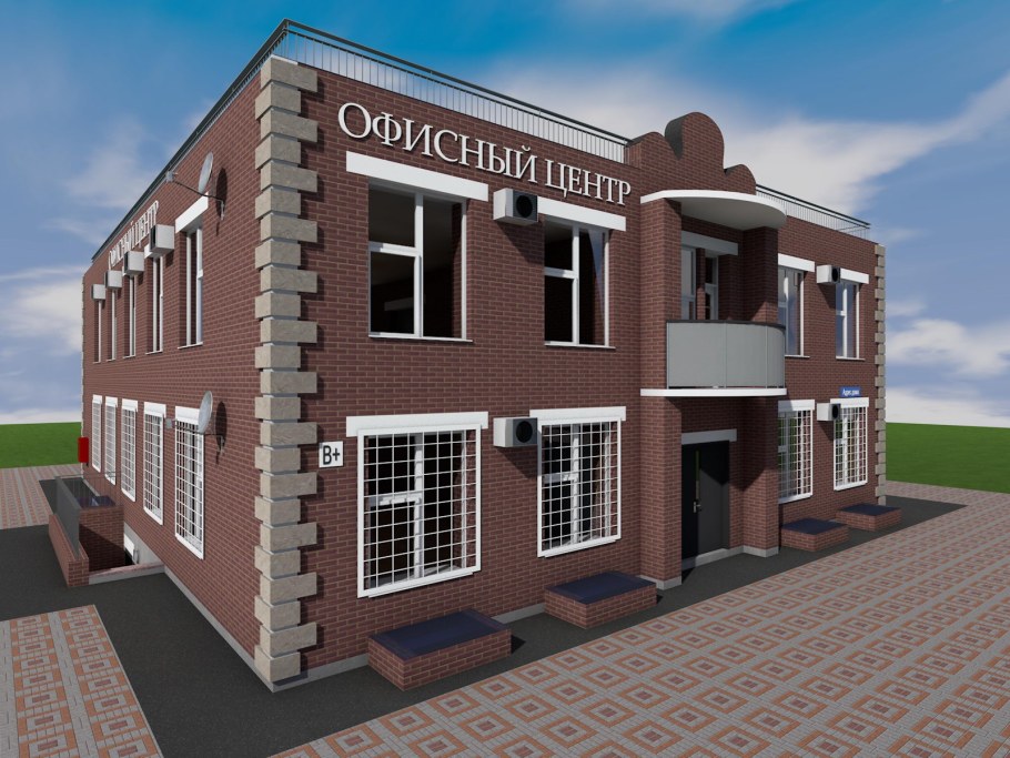 Проект двухэтажного офисного здания