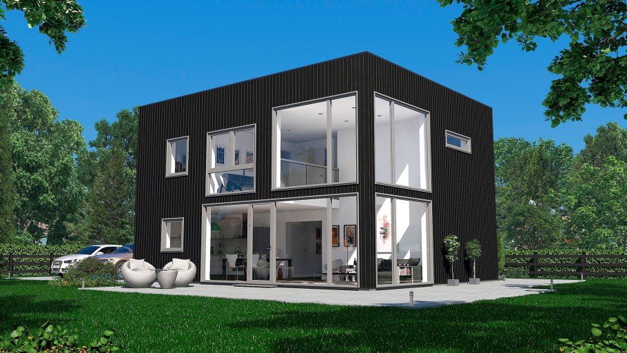 Двухэтажное здание не большое