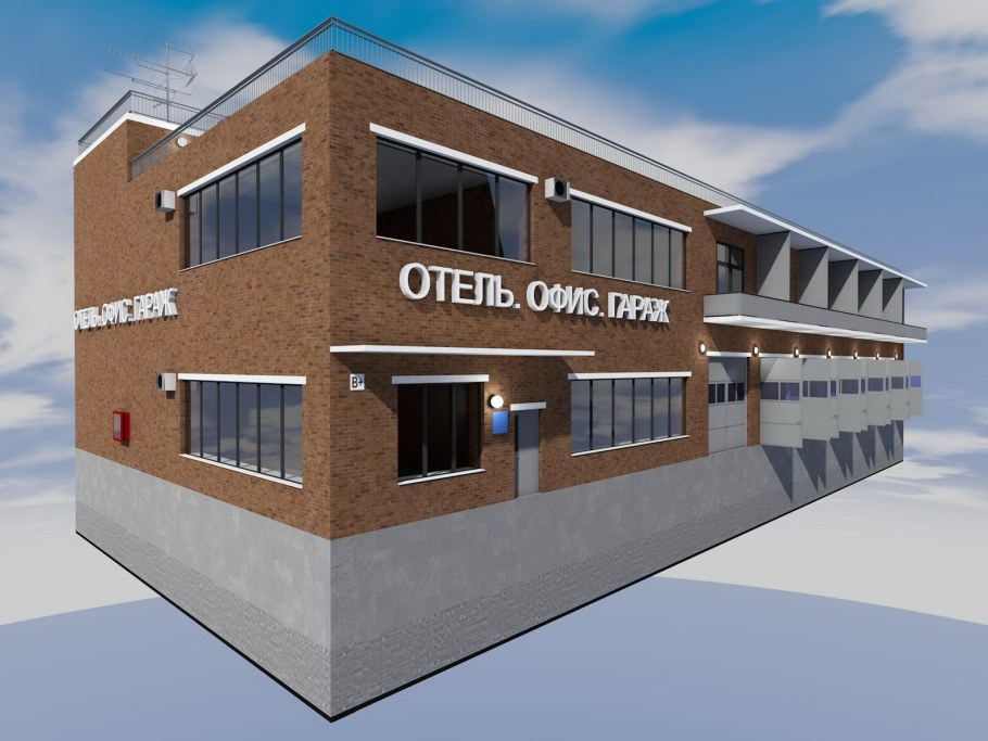 Проект гостиницы 2 этажа