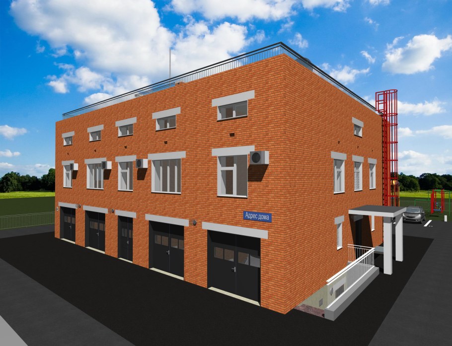 Проект 2 этажного офисного здания