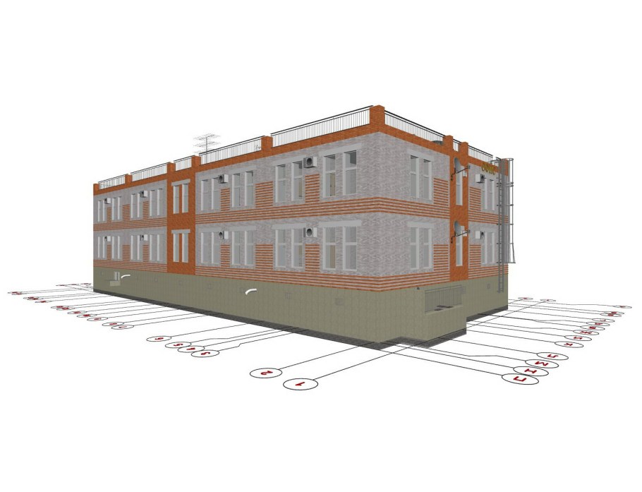 Двухэтажное административное здание