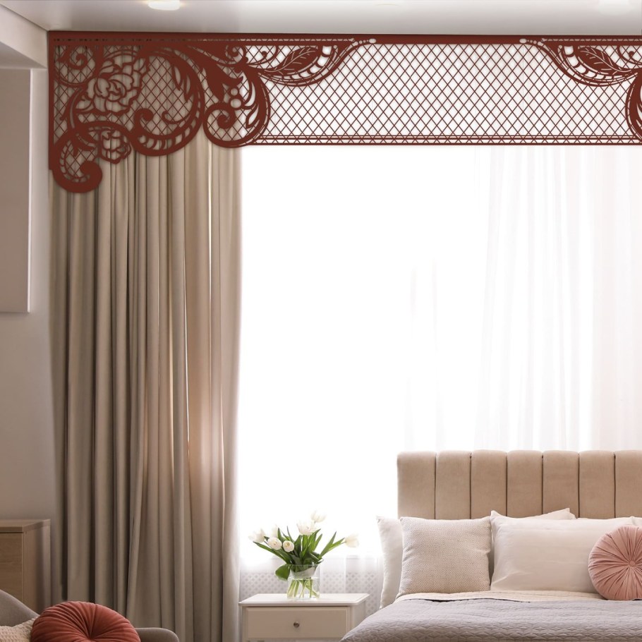 Ажурный ламбрекен м001