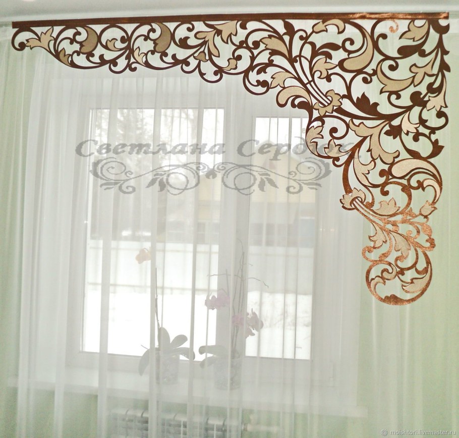 Резные ажурные ламбрекены