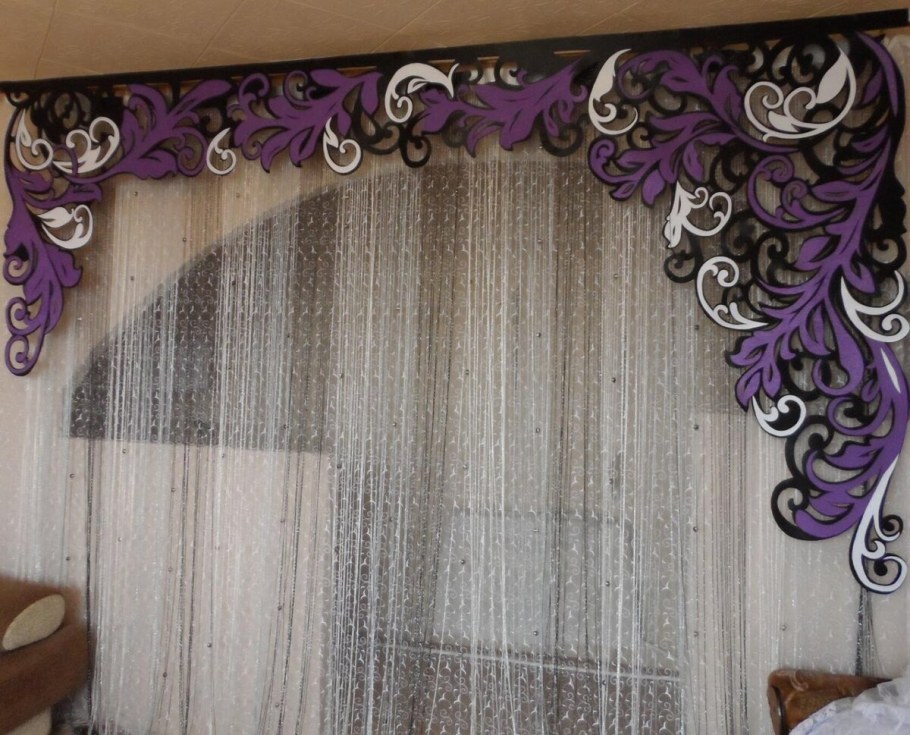 Ажурный ламбрекен в интерьере