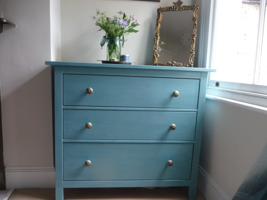 Комод ХЕМНЭС голубой икеа