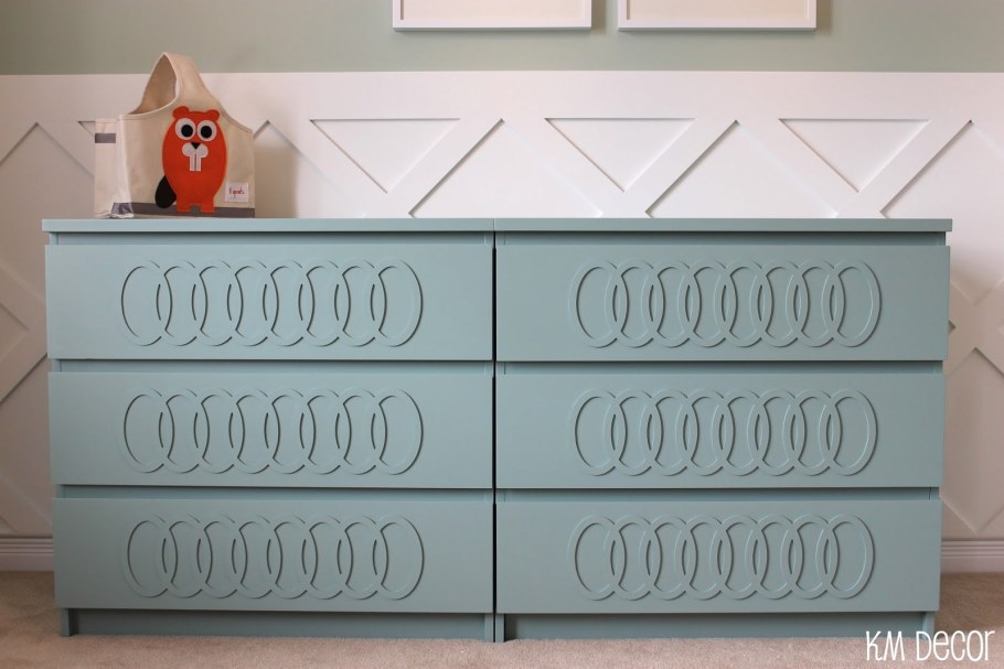 Комод МАЛЬМ икеа бирюзовый