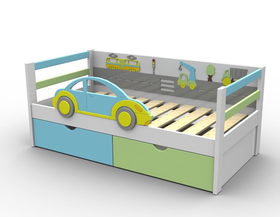 Детская кровать с бортиком