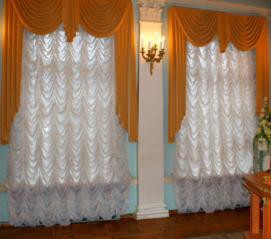 Французские шторы или шторы с фестонами