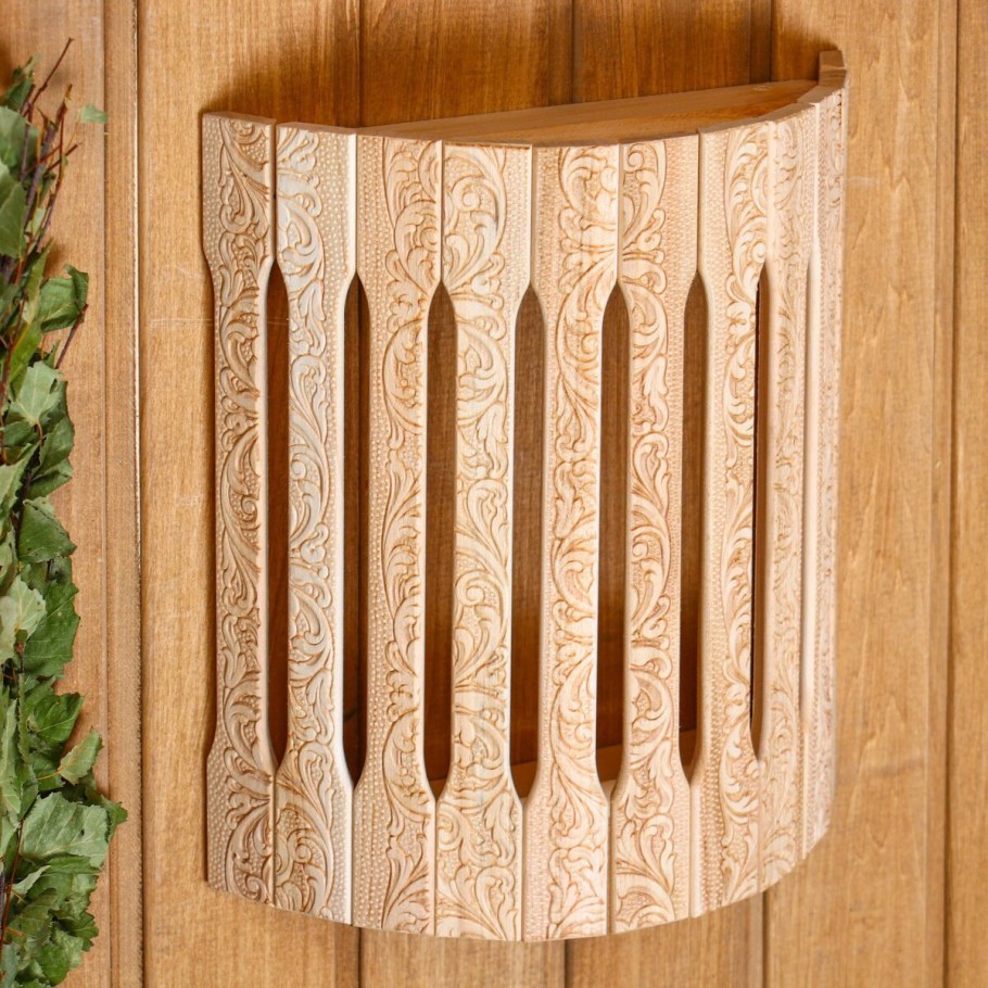 Деревянный абажур