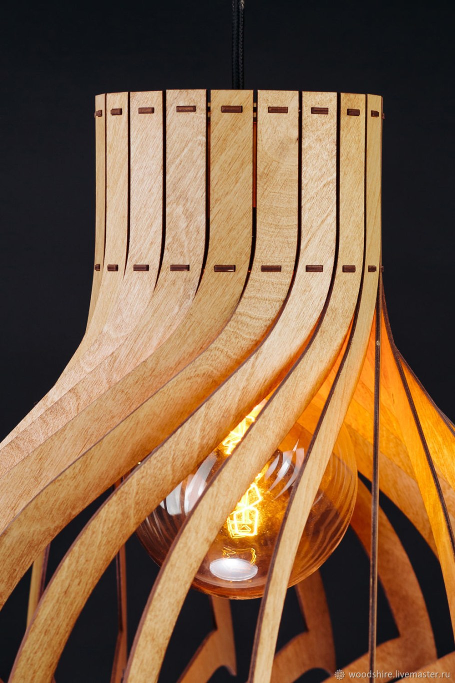 Светильник из дерева своими руками