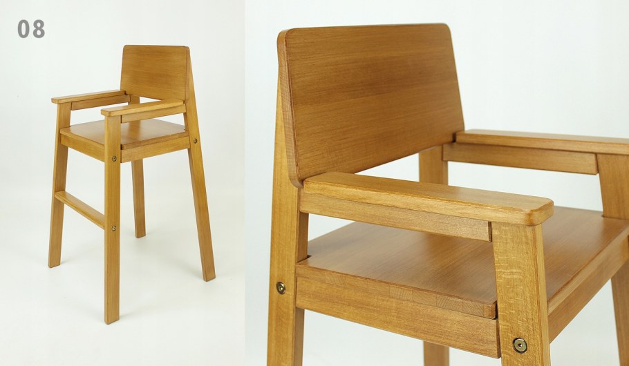 Детский стульчик деревянный высокий