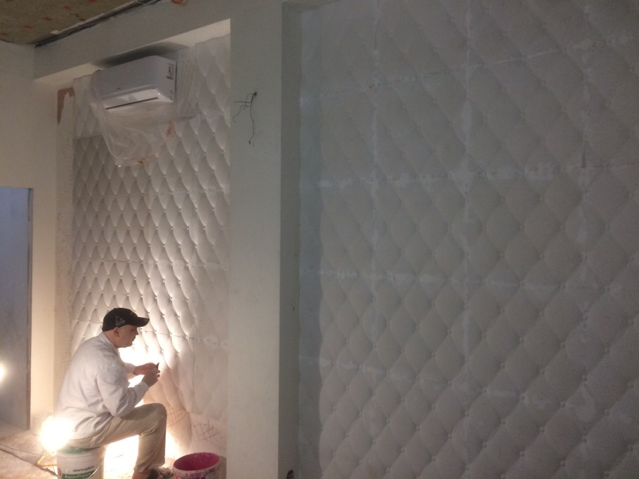 Монтаж гипсовых 3д панелей