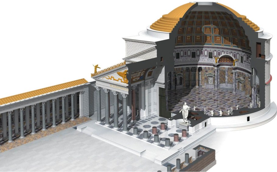 Пантеон в древнем Риме реконструкция