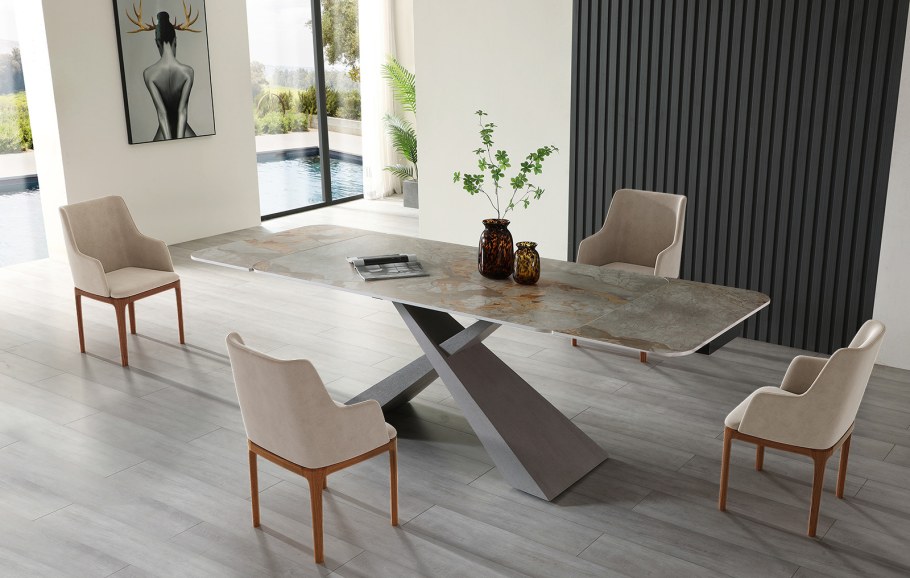 Серое дерево приятное стол