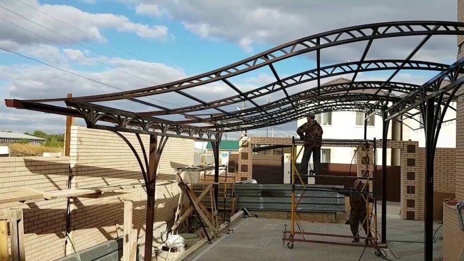 Металлоконструкции навесы