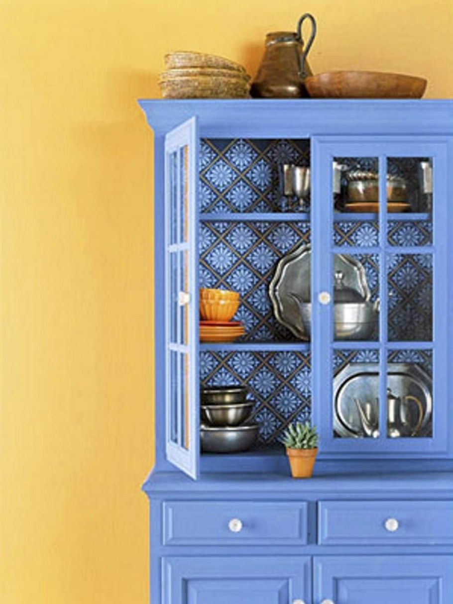 Буфеты для кухни в голубых тонах