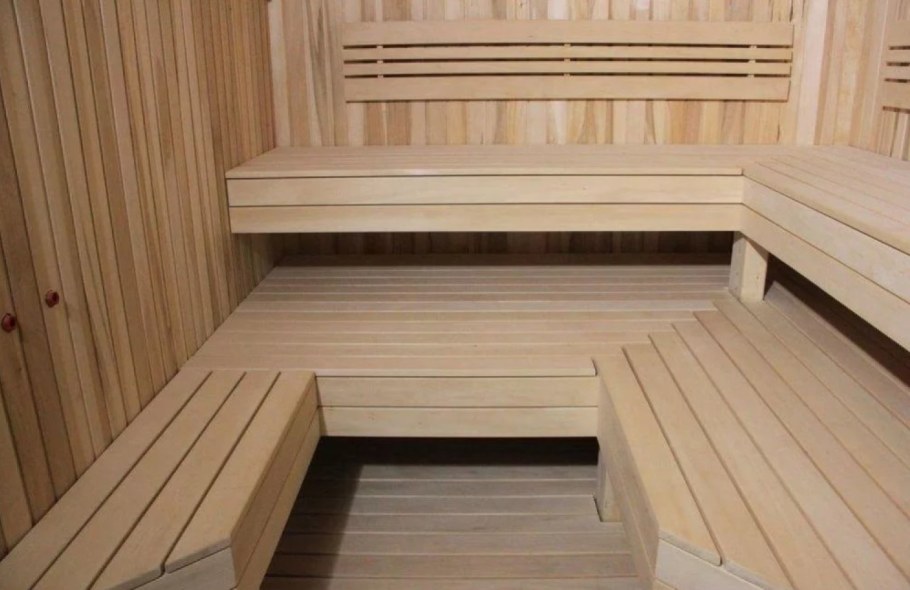 Полок комбинированный липа а 1,8х0,64м банный эксперт (Зебра)