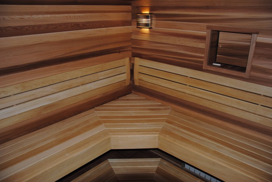 Вагонка в бане с котлом