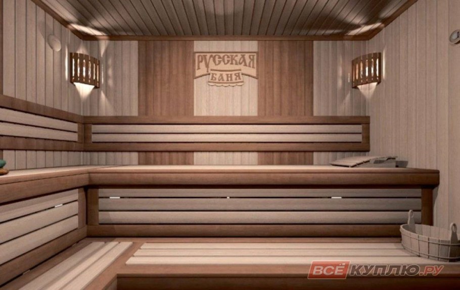 Полки в парилке из абаша