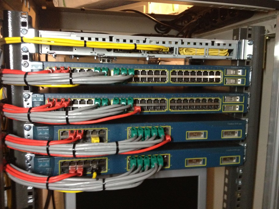 Router Cisco в серверный шкаф