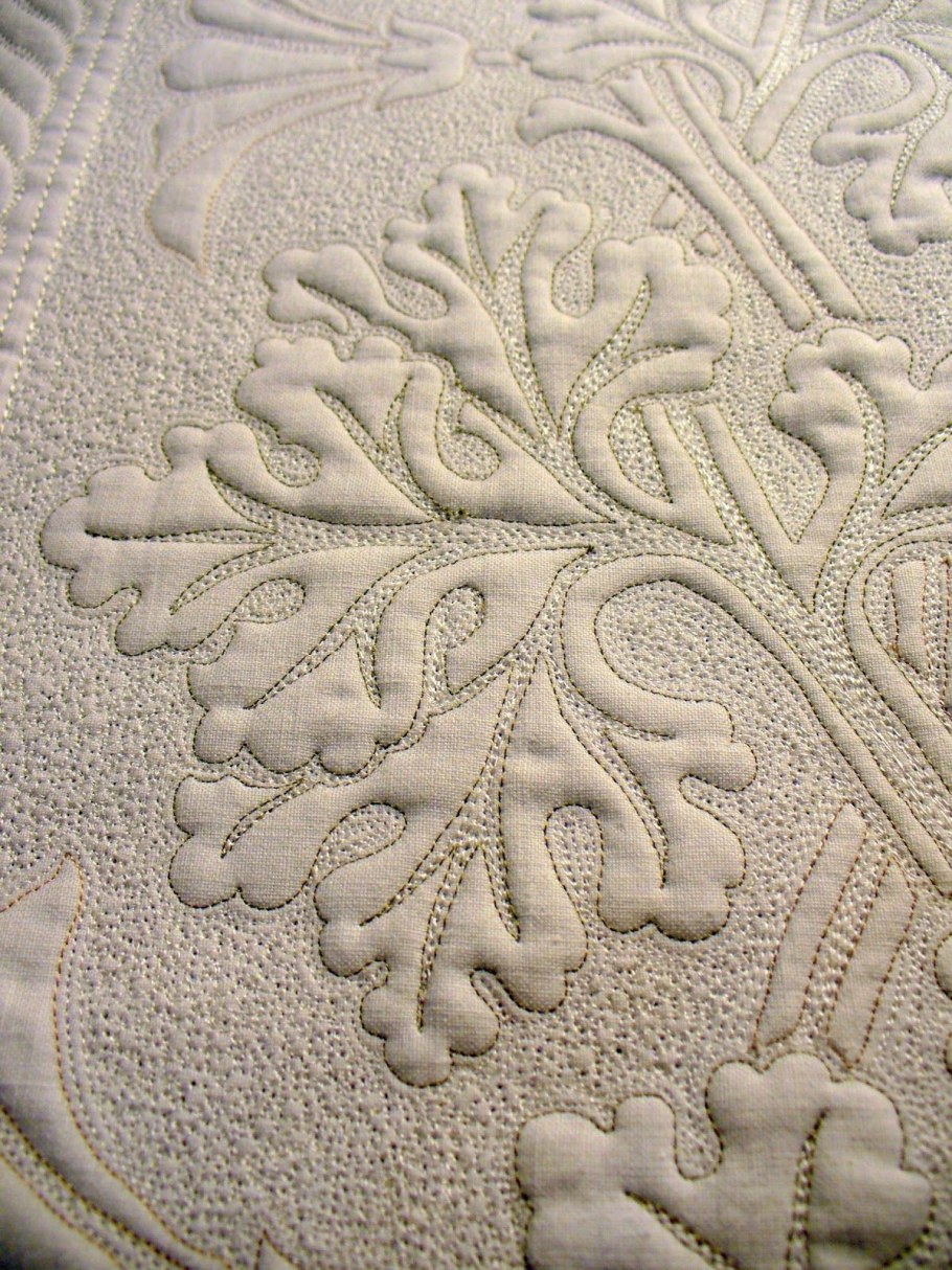 Стежка трапунто одеяло