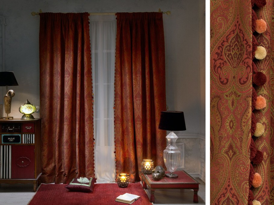 Зимние шторы в интерьере